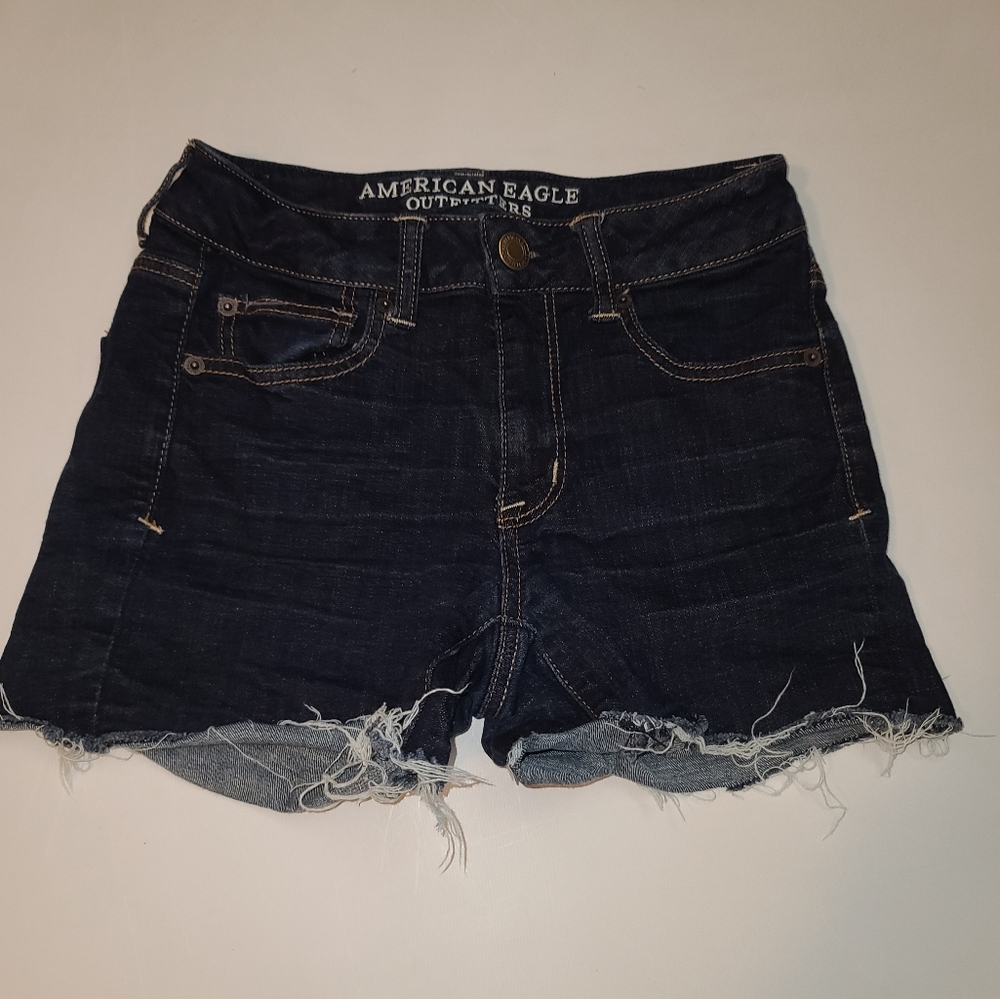 American Eagle super stretch dark wash sz …